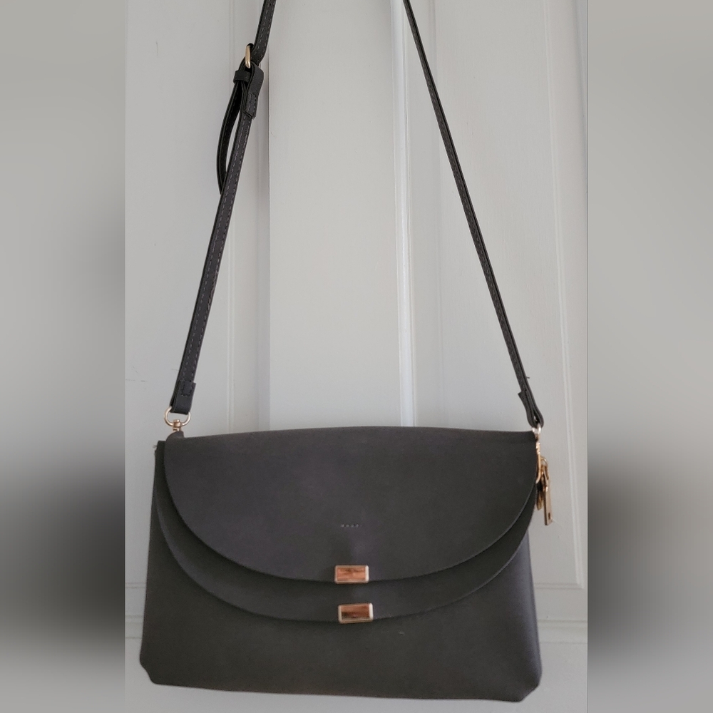 Sleek Gray Crossbody Bag